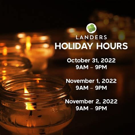 landers fti|Please be guided by our store hours .